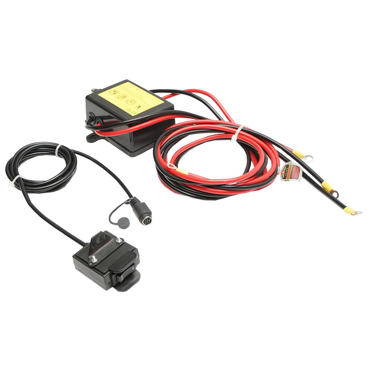 Troliu electric cu telecomanda 12V, 1,6T (3000lbs) cablu otel 5x11m, solenoid 100A Breckner Germany